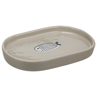 Schaal met Visje - Ovaal Taupe